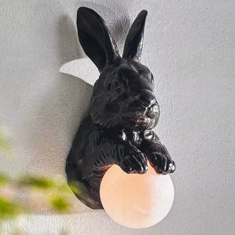 Anthropologie Woodland Creature Rabbit Wall Sconce
